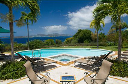 St John Caribbean Luxury Villa Kismet's Breathtaking View from the Pool